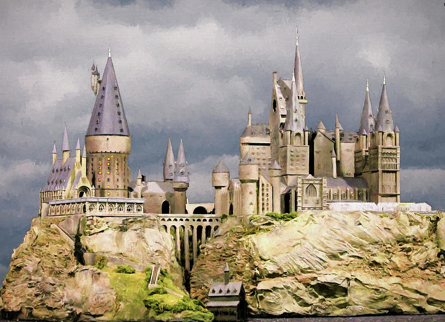Digital Hogwarts School  Digital Art by Roy Pedersen