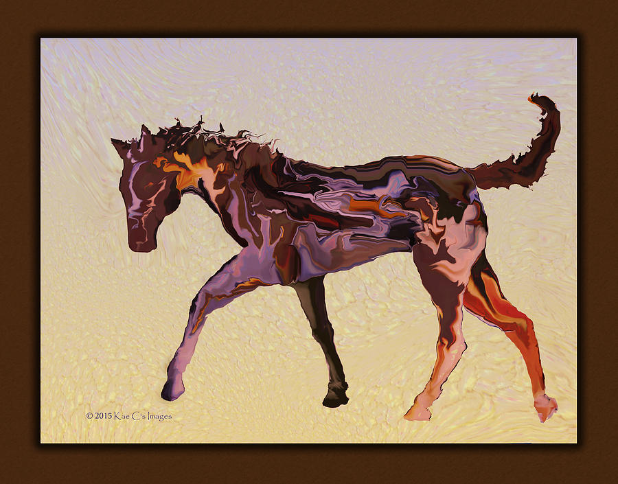Montana Horse Digital Art by Kae Cheatham