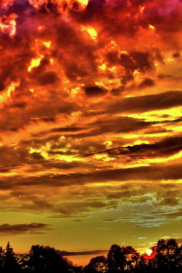 Sunset Digital Art - Digital Sunset by David Stasiak