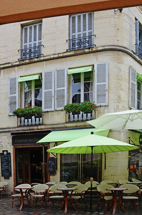 Dijon Cafe on Rue Francois Rude Photograph by Carla Parris