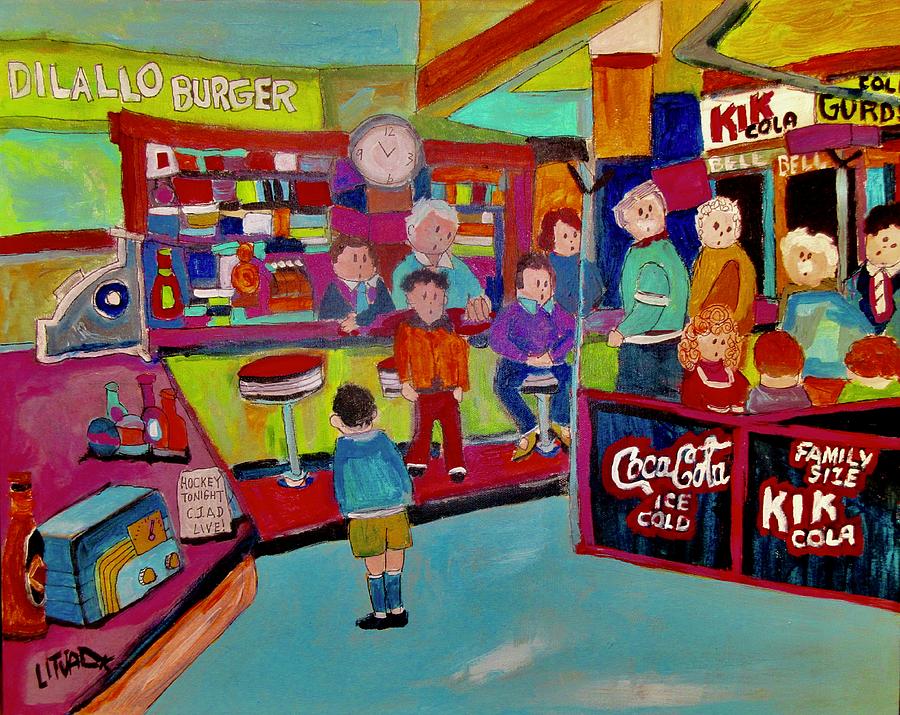 Dilallo Burgers Painting by Michael Litvack