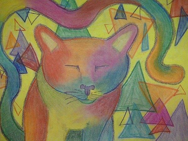 Cat Pastel - Dilly Dog by Erin Hope