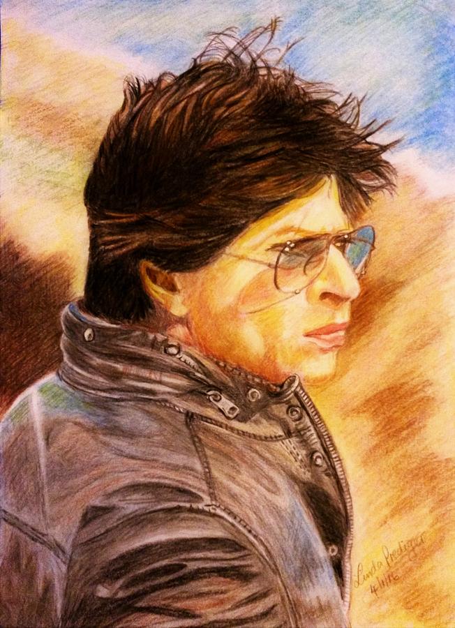Shahrukh Khan (SRK) sketch - Artwork by Vaishali Chavan - Art - Spenowr