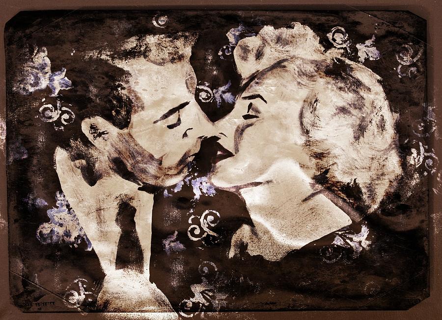 Joe Dimaggio Painting - DiMaggio and Monroe by Carly Jaye Smith