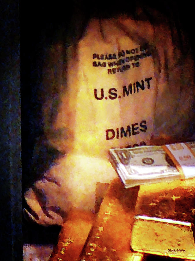Dimes Dollars and Gold Photograph by Susan Savad