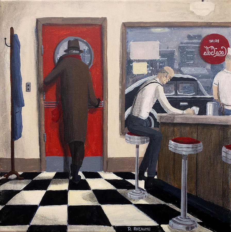 Diner Painting by Dave Rheaume