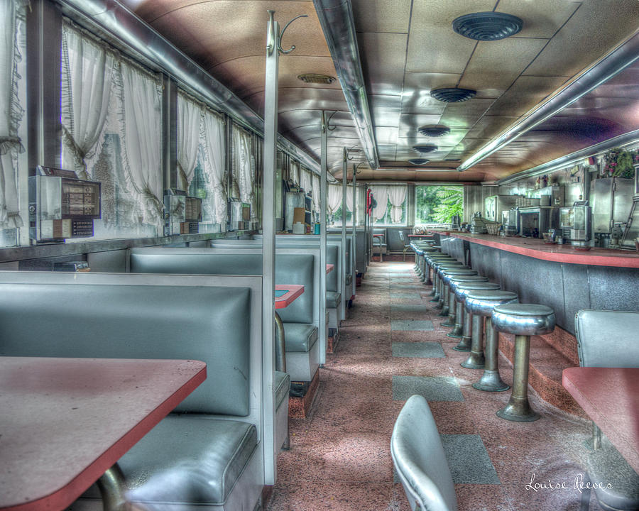 Diner Interior 2 Photograph by Louise Reeves