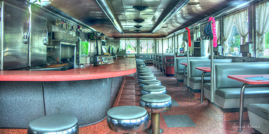 Diner Interior Photograph by Louise Reeves