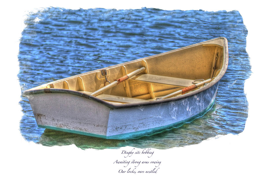 Dinghy Haiku Framed Photograph by Constantine Gregory