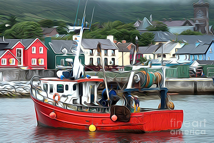 Dingle fishing boat Photograph by Andrew Michael