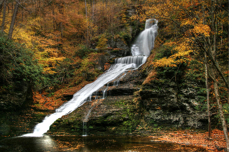 Dingmans Falls - Dingmans Ferry P A Photograph by Allen Beatty