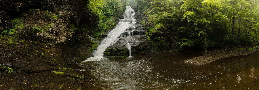 Dingmans Falls Panoramic Photograph by Mark Rogers