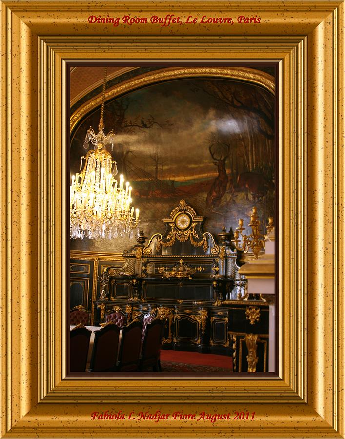 Paris Photograph - Dining Room Buffet by Fabiola L Nadjar Fiore