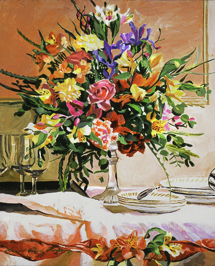 Dinner Buffet Floral Painting