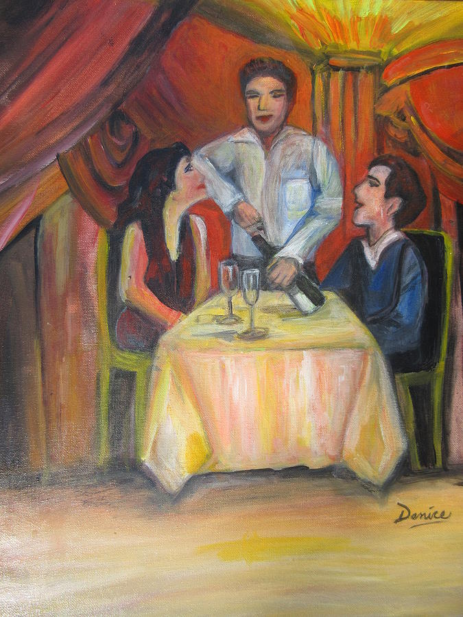 Dinner for Two Painting by Denice Palanuk Wilson