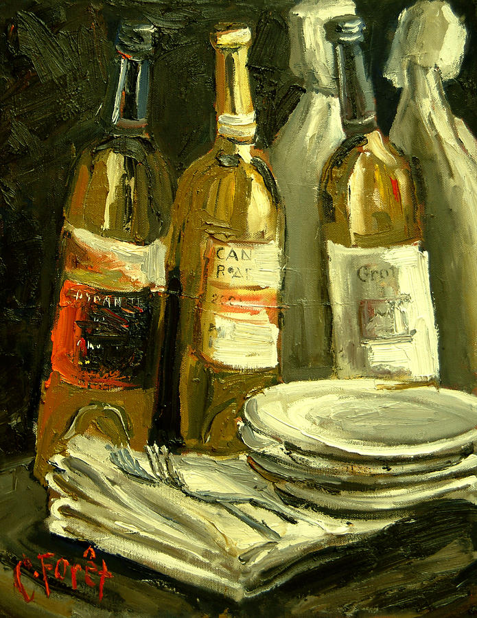 Dinner Party Painting by Carole Foret