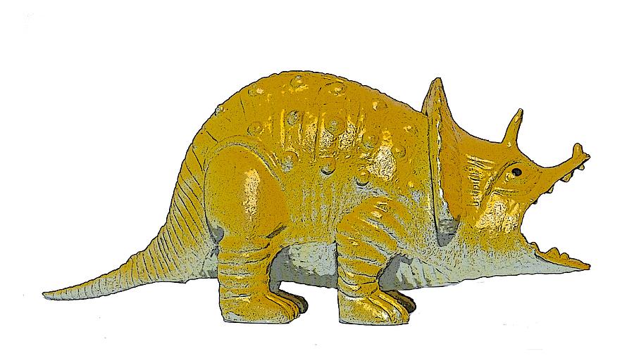 Prehistoric Digital Art - Dino Centrosaurus by Miroslav Nemecek