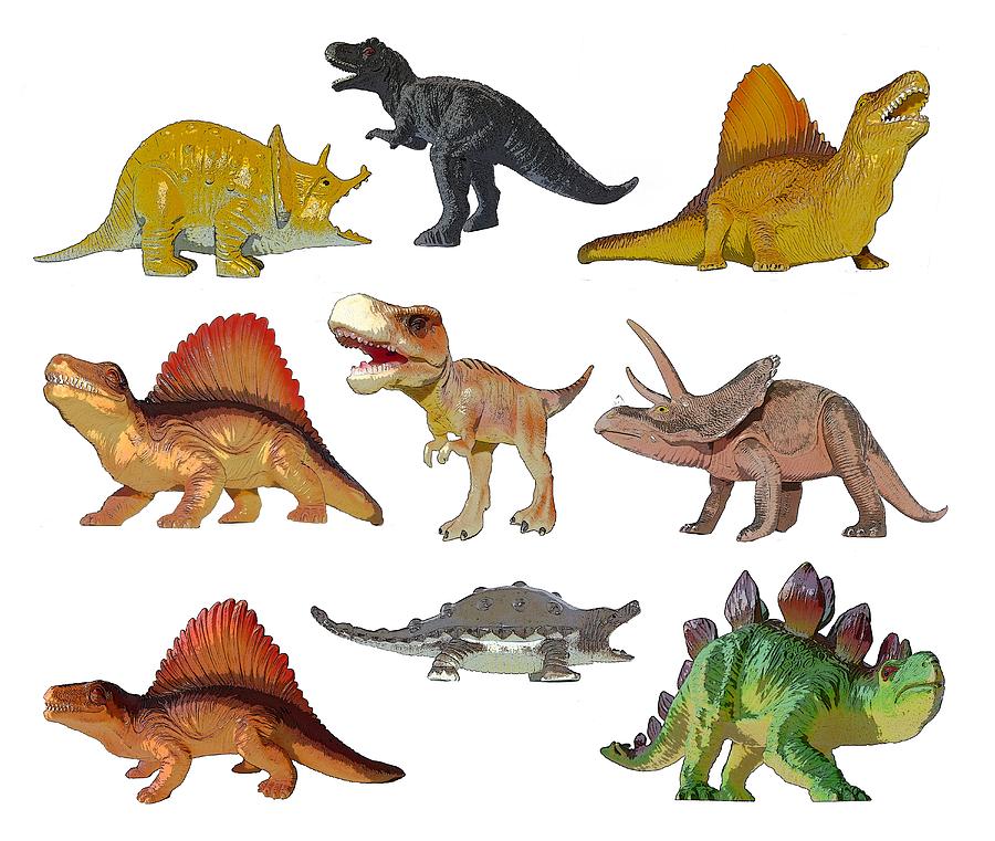 Dino prehistoric animals Digital Art by Miroslav Nemecek