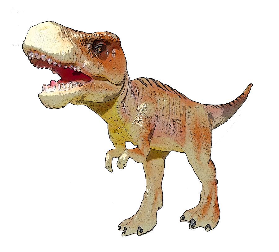 Prehistoric Digital Art - Dino Tyrannosaurus by Miroslav Nemecek