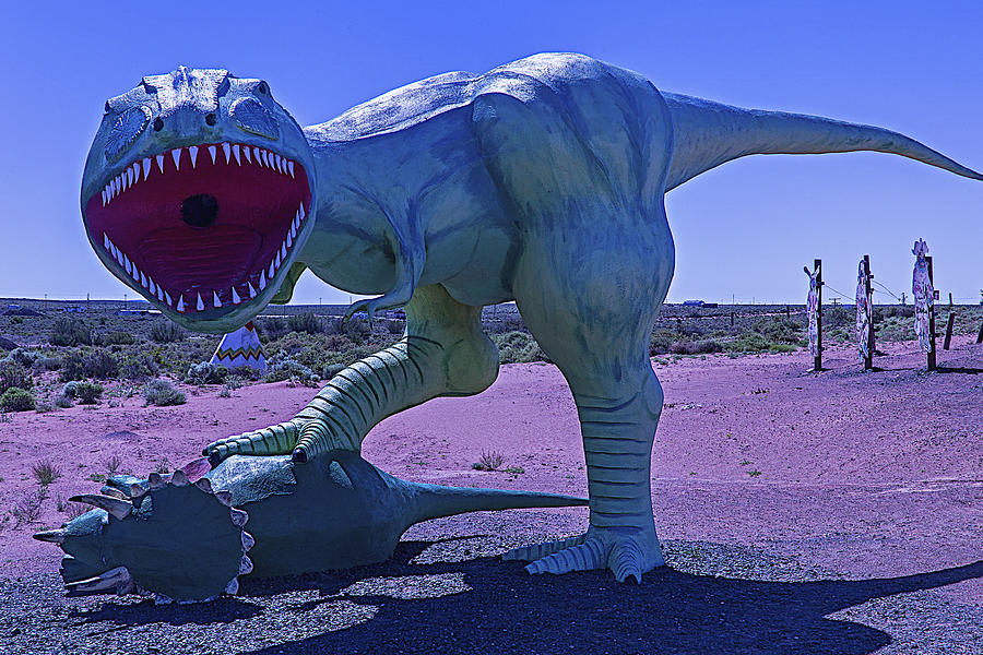 Dinosaur With kill Photograph by Garry Gay