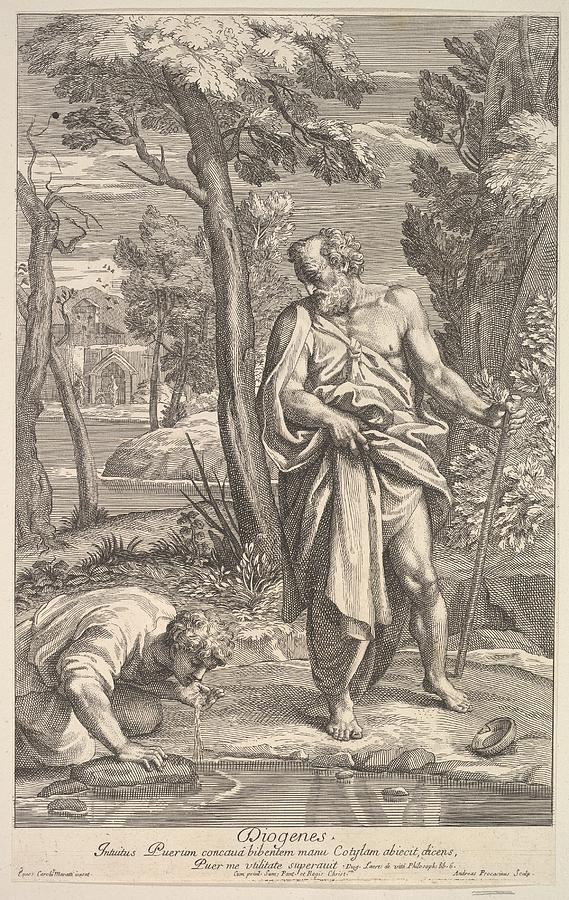 Diogenes Drawing by Andrea Procaccini