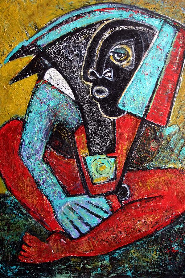 Modern Painting - Diosa Negra by Ci Ci Segura Gonzalez Modern Painting - Diosa Negra by Ci Ci Segura Gonzalez