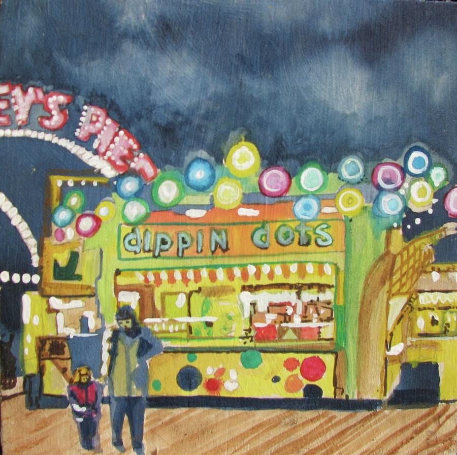 Dippin the Dots  Painting by Patricia Arroyo