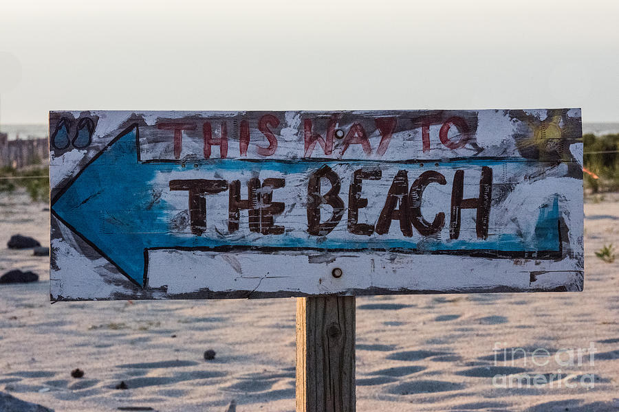 Directions to Beach Photograph by Tom Rostron - Fine Art America