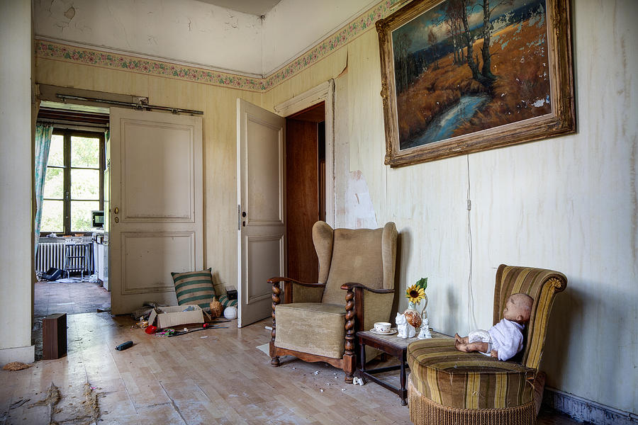Directors Living Room - Urban Exploration Photograph by Dirk Ercken