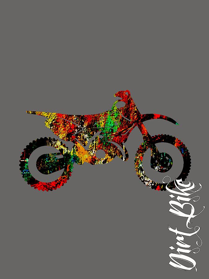 Dirt Bike Collection Mixed Media by Marvin Blaine