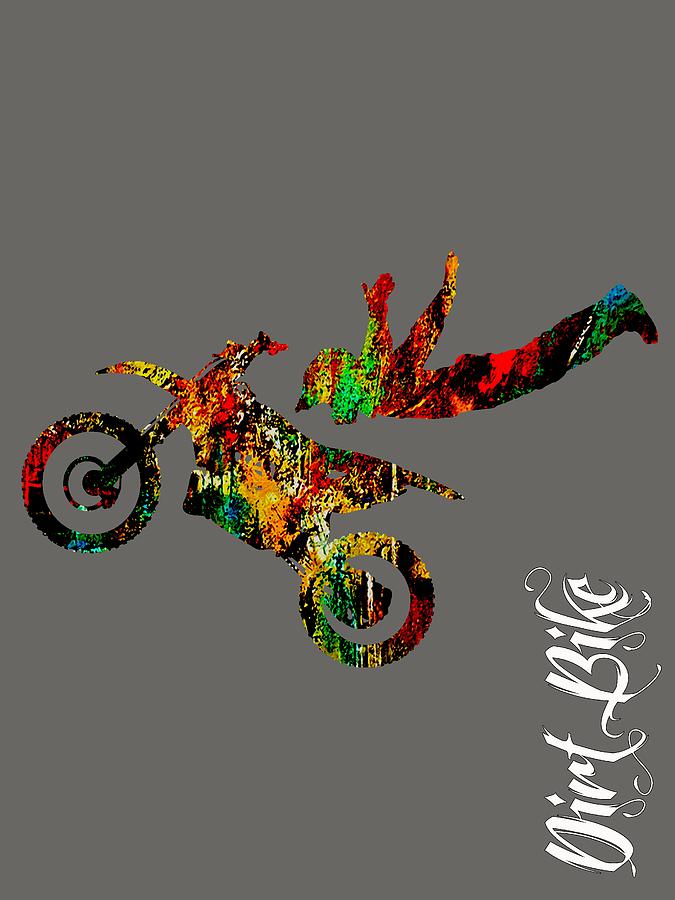Dirt Bike Superman Collection Mixed Media by Marvin Blaine