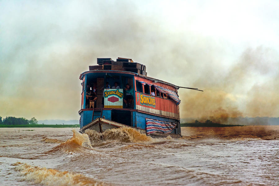 Dirty Amazon River Boat Photograph by Jess Kraft