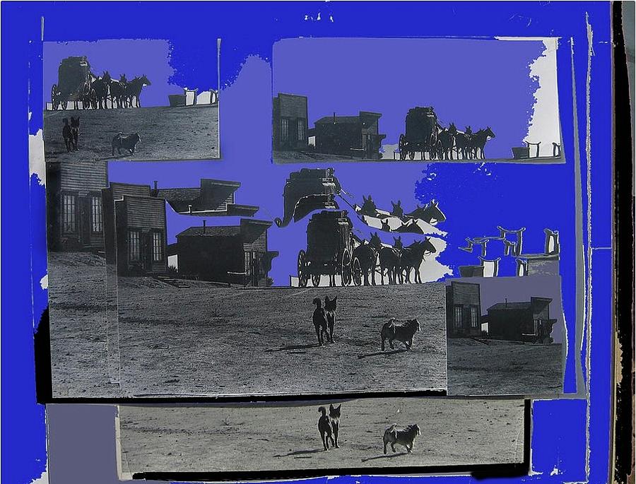 Dirty Dingus Magee set collage Mescal Arizona 1970-2008 Photograph by David Lee Guss