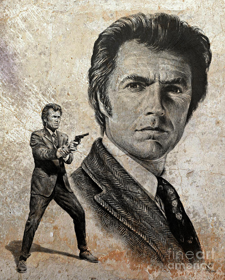 Dirty Harry  Make my day version Painting by Andrew Read