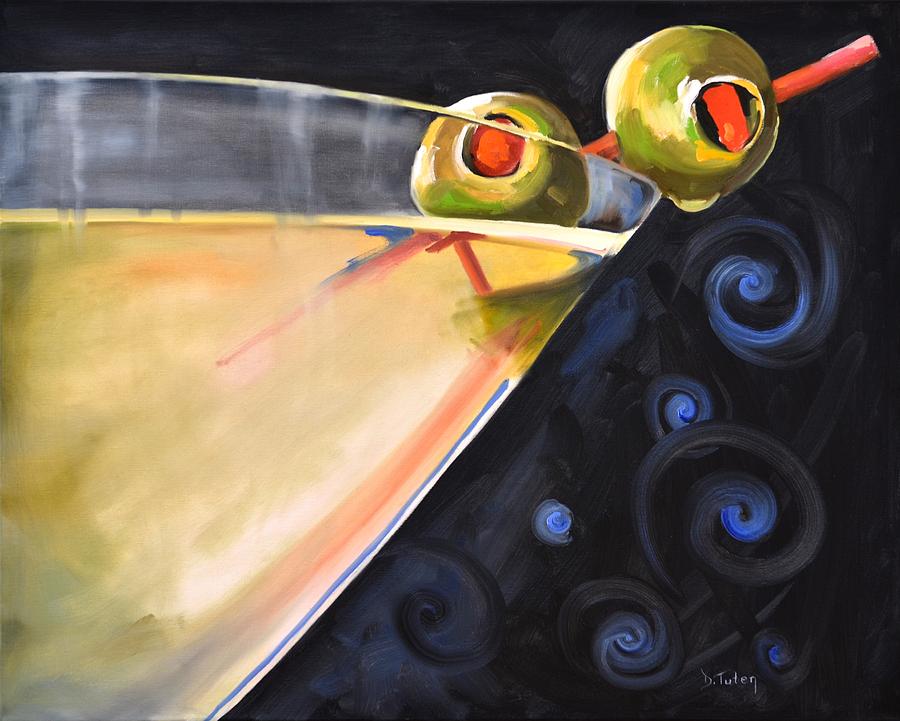 Dirty Martini Painting by Donna Tuten