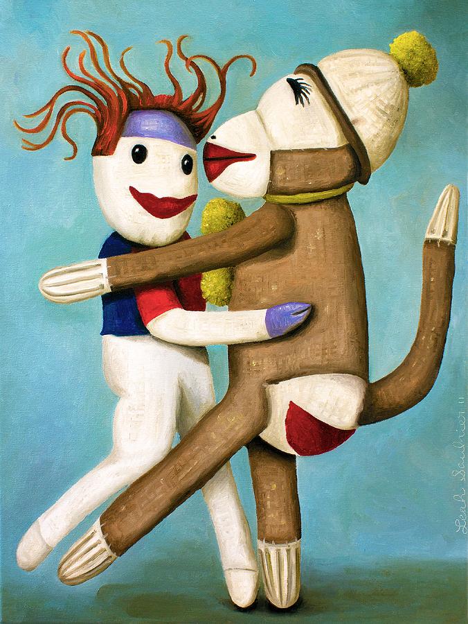 Dirty Socks Dancing The Tango Painting by Leah Saulnier The Painting Maniac