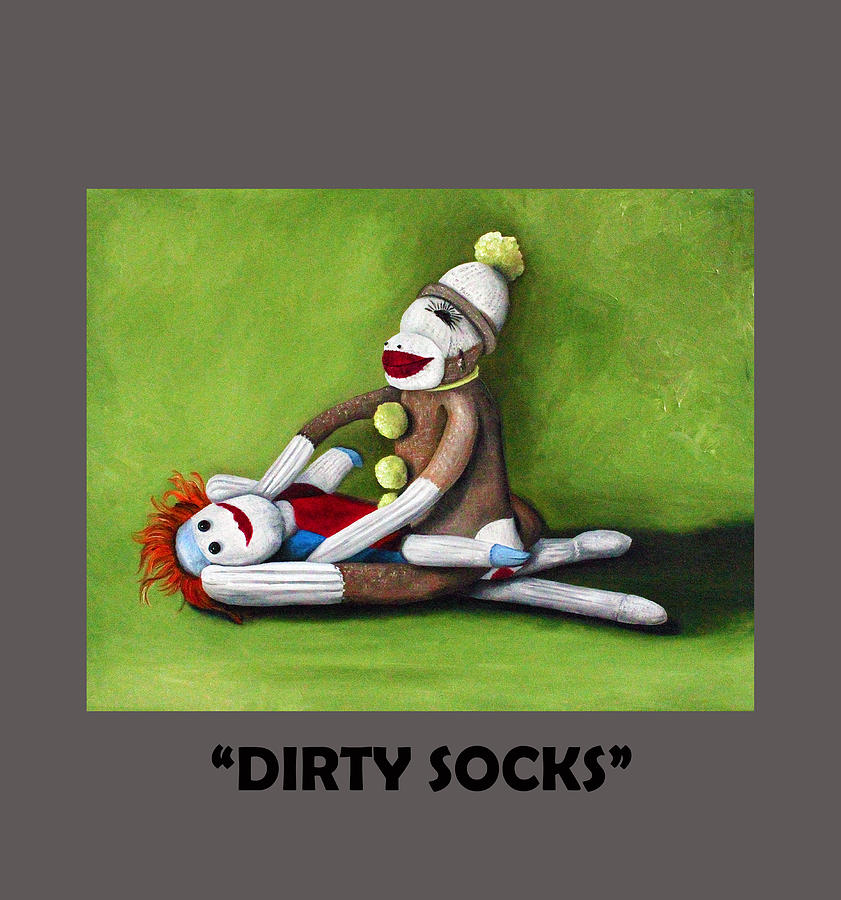 Dirty Socks With Lettering Painting by Leah Saulnier The Painting Maniac
