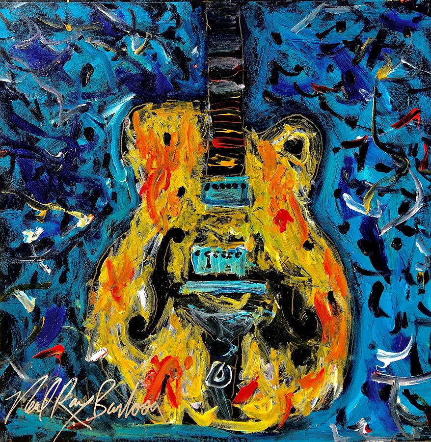 Dirty Sweet Guitar Painting by Neal Barbosa