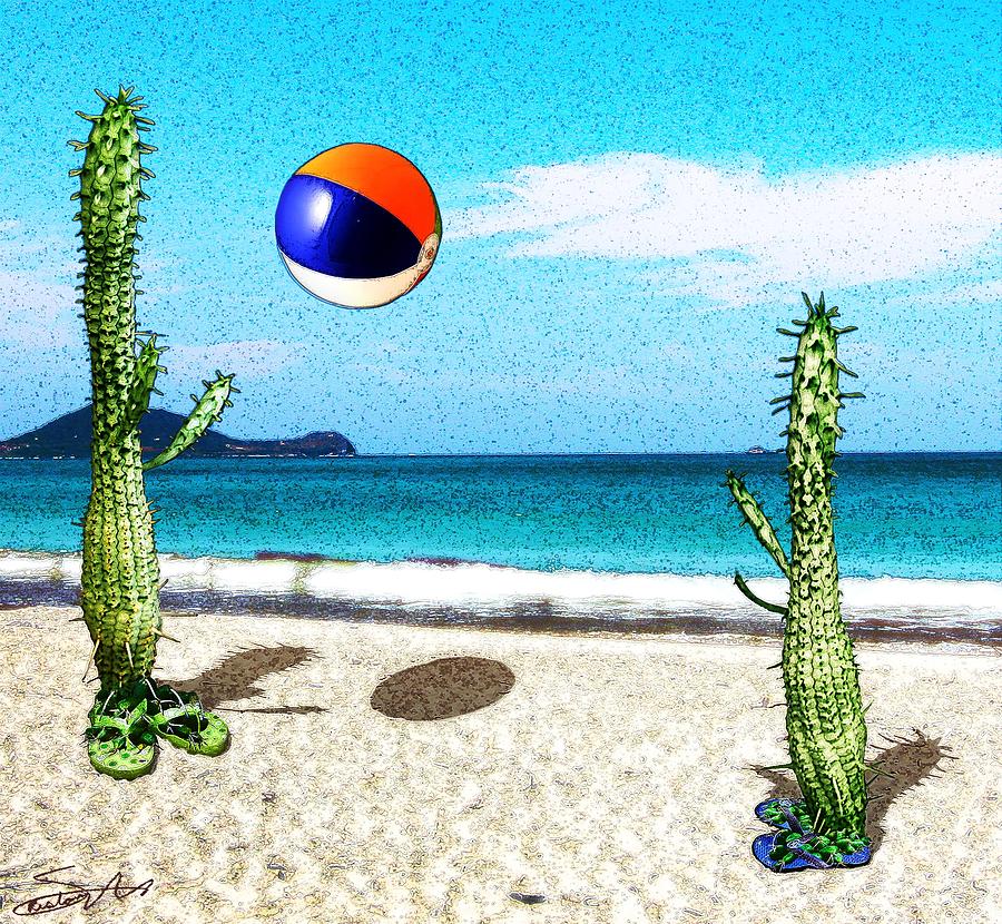Disappointing Day at the Beach Digital Art by Crista Smyth