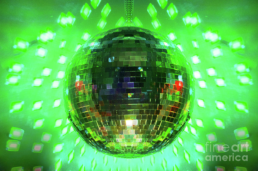 Disco Ball Green Photograph by Andee Design