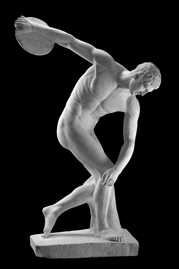 Discobolus of Myron Discus Thrower Statue Photograph by Kathy Anselmo