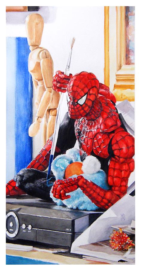 Spider-man Painting - Discovered by Debra Jones