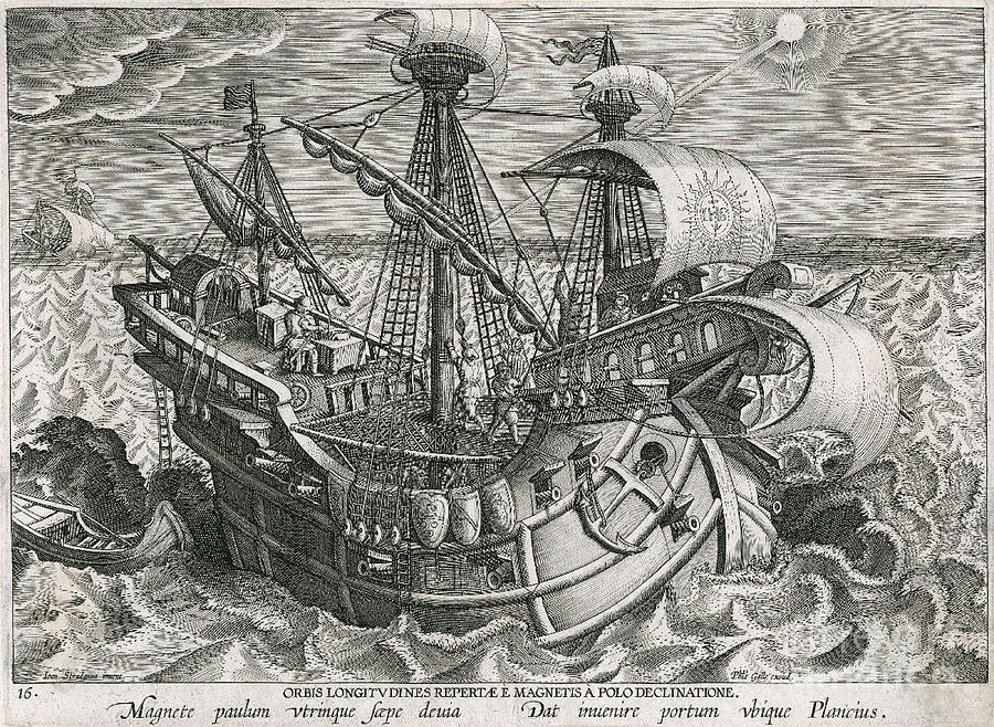 Discovery Of The Longitudes, 1591 Photograph by Folger Shakespeare Library
