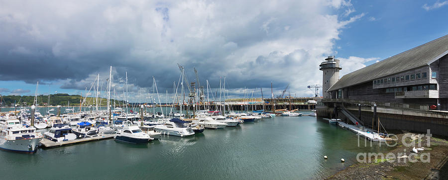 Discovery Quay Falmouth Cornwall Panorama Photograph by Terri Waters