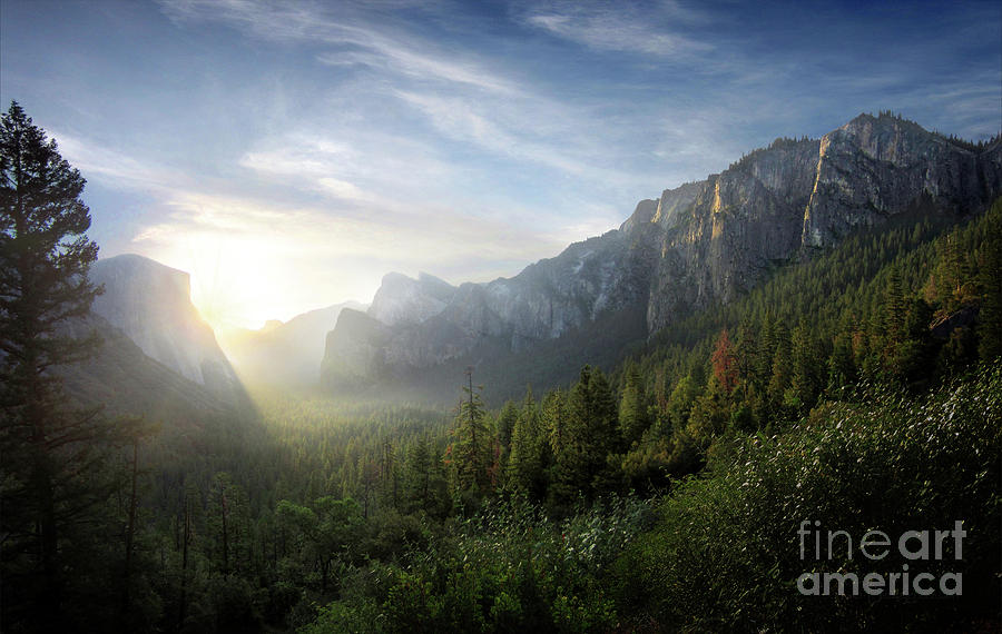 Discovery View Sunrise - Yosemite Valley Photograph by Bruce Lemons ...