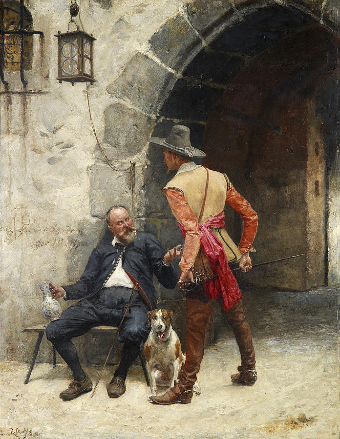 Discussion Painting by Rudolf Otto von Ottenfeld