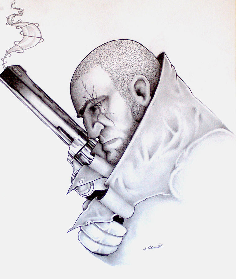 Pencil Drawing - Dish best served cold by Kyle Adamache Pencil Drawing - Dish best served cold by Kyle Adamache