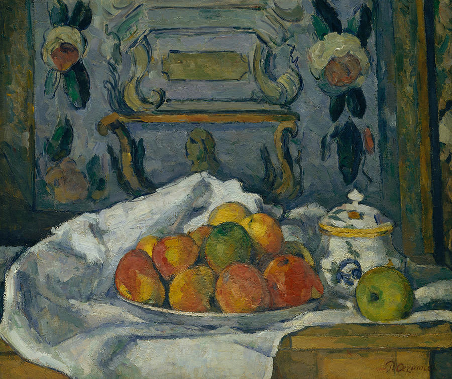 Dish of Apples Painting by Paul Cezanne