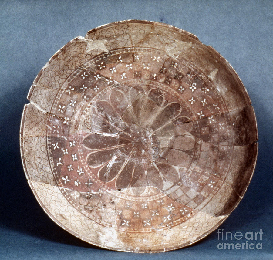 Dish Of Halaf Ware Photograph by Granger