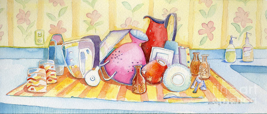 Dishes Are Done Painting by Kristy Lankford - Pixels